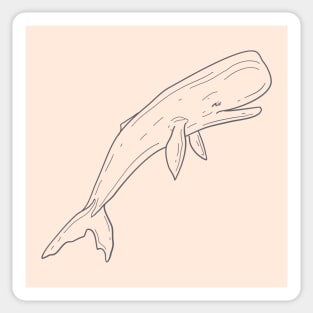 Sperm Whale 4 Sticker